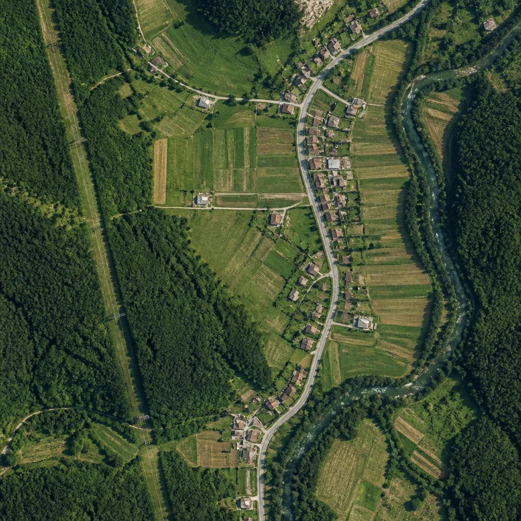 Orthomosaic of the demo inspection area with AI detections